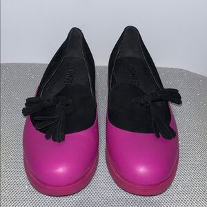 Camper Pink and Black Women's Loafers